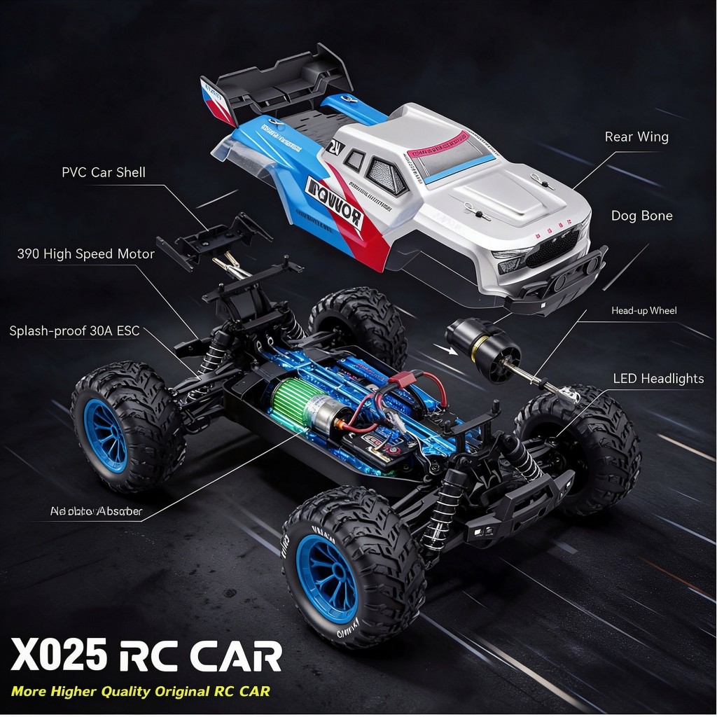 X025 RC Pickup Truck 1:16 Scal - Rc Hobby Grade Truck 评论和价格
