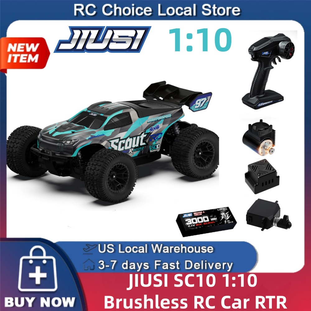 JIUSI SC10 1/10 Brushless RC C - Rc Hobby Grade Truck 评论和价格